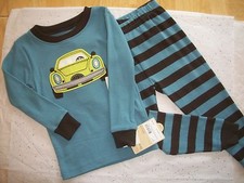 CARTERS 2 PC SLEEPWEAR PAJAMAS BABY BOYS CAR NWT SO CUTE PJ'S MULTI COLOR