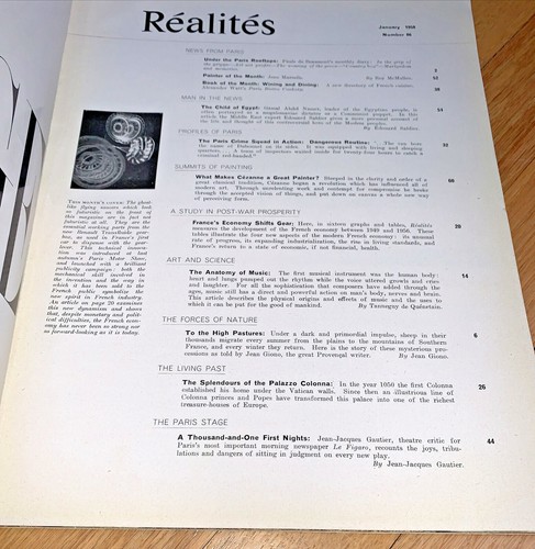 Jan 1958 RÉALITÉS Magazine - Gamel Abdel Nasser / Cezanne / Paris Crime Squad - Foto 2 di 12