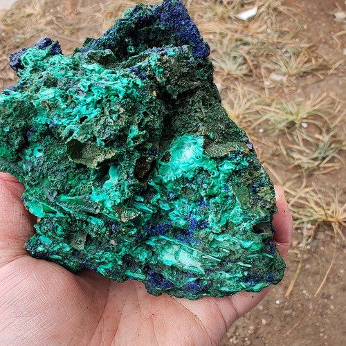 870g BEST NATURAL Azurite/Malachite Quartz crystal minerals specimens V881 - Picture 10 of 12