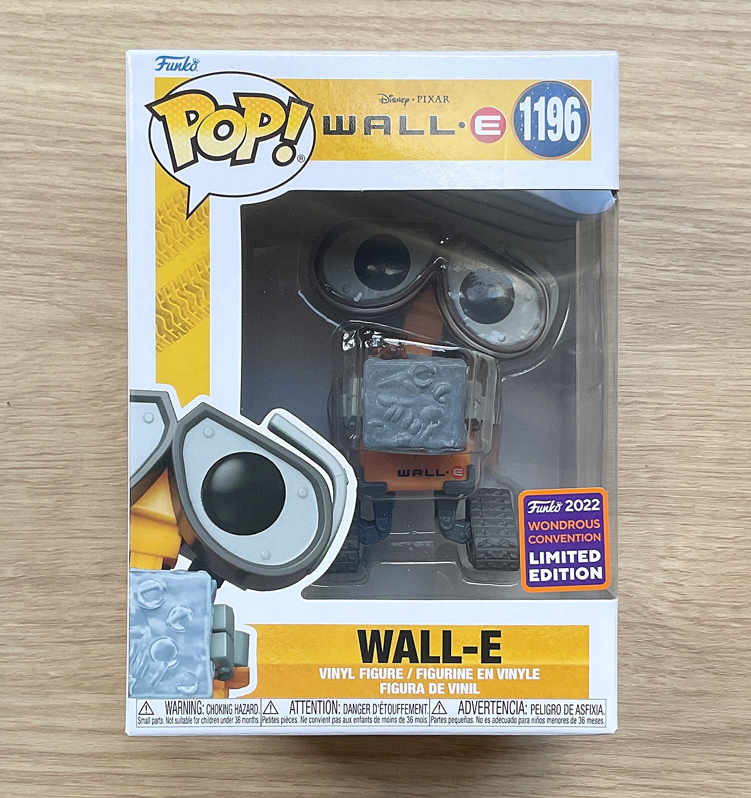 En Oferta Funko Pop Disney Wall-E Con Cubo De Basura Wondercon #1196 + Protector Gratuito