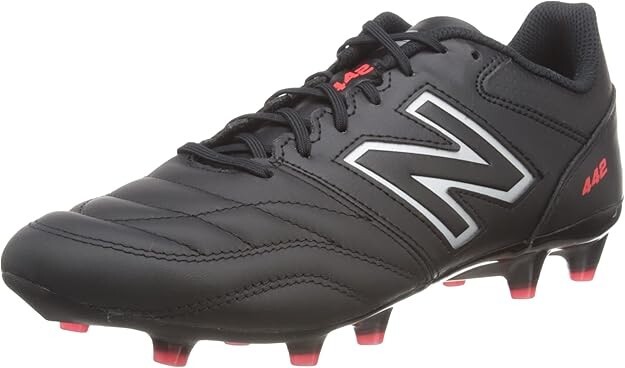 New Balance Men's 442 V2 Team FG Soccer Shoe, Black/White