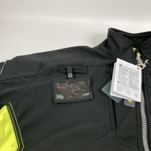 Giacca di sicurezza PW3 PW375 Classe 1 Hi Vis Softshell PortWest foderata in pile da uomo 2XL - Foto 16 di 18