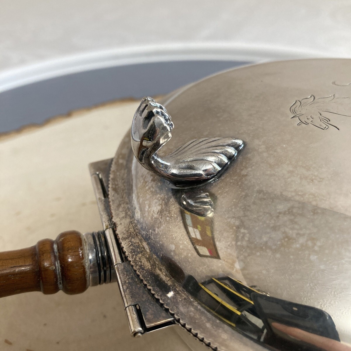 Vintage Sheffield Silver Co. Silent Butler (EPC 301) w Vintage Sheffield Silver Co. Silent Butler (EPC 301) w
