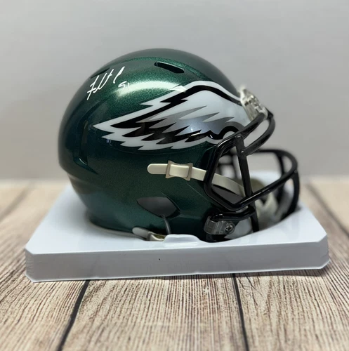 PHILADELPHIA EAGLES FLETCHER COX SIGNED SPEED MINI HELMET BECKETT COA