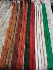 Lot couture: 9 très grandes Fermetures éclair + 1 offerte - Neuves