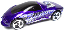 1993 HOT WHEELS BUICK WILDCAT PURPLE 1:64 DIECAST 3" CAR WITH SILVER & BLACK