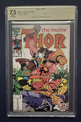 The Mighty Thor #367 CBCS 7.5 Signed by Walt Simonson