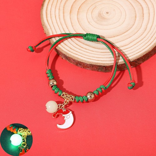 Luminous Christmas Bracelet Cute Braided Rope Bracelet Jewelry Party Favor Gift - Picture 27 of 34