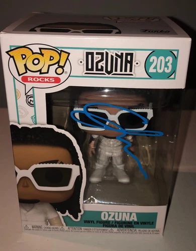 Ozuna Pop Rocks #203 Signed Autographed Funko Pop Beckett Bad Bunny E3
