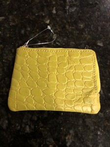 small yellow wallet