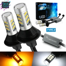 3157 Switchback Error-Free Type 2 White/Amber 33 LED DRL/Turn Signal Light Bulbs
