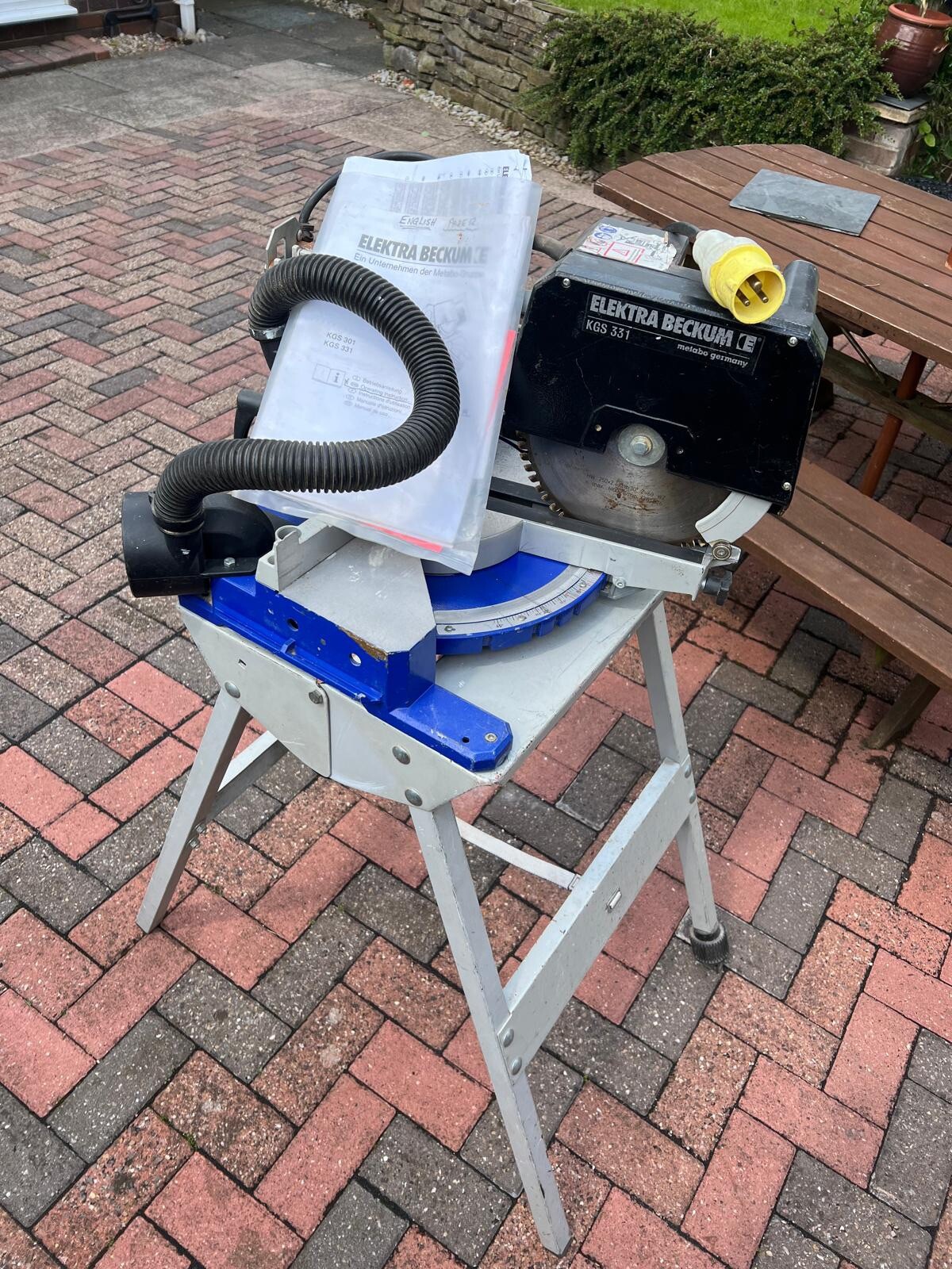 Elektra Beckum KGS 331 Chop Saw & Bench, Fully working order eBay
