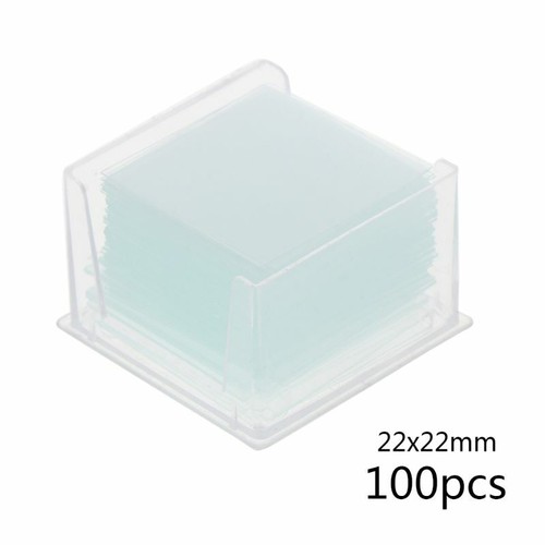 100 Pcs Square Glass Slides Coverslips Coverslides For Microscope Transparent - Picture 9 of 10