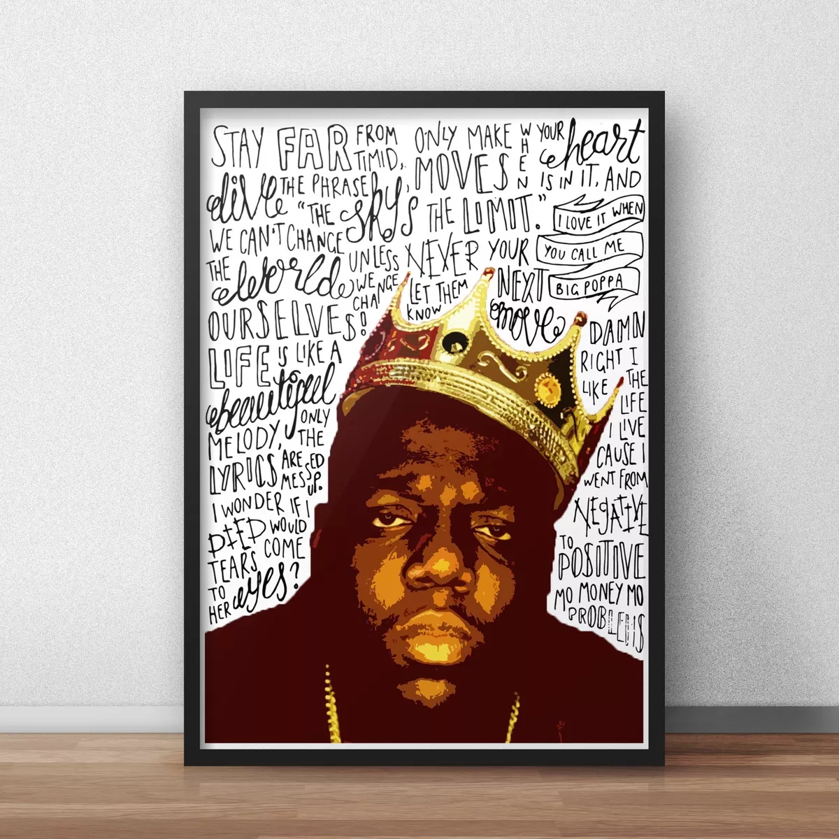 Biggie Smalls / The Notorious BIG Poster / Print / Wall Art A4 A3 / Big  Poppa