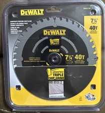 DEWALT DWA31740 7-1/4" 40-Tooth Rough Finish Carbide Circular Saw Blade - New!