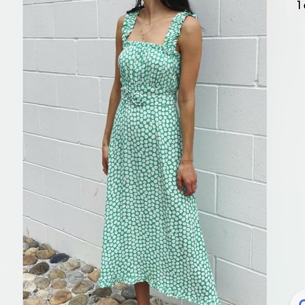 slim fit dress slacks Yerres Mini Dress Green main image 0