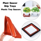 Heavy Duty Square Drip Trays Plastic Tray Saucers Indoor Outdoor Plant Saucer