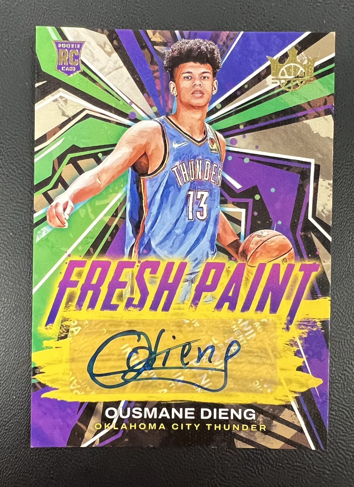 2022-23 Court Kings Ousmane Dieng Gold Fresh Paint Rookie Auto RC /199