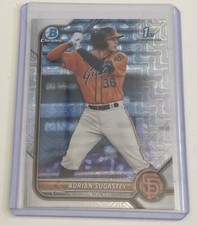 Adrian Sugastey 2022 Bowman Prospects Chrome Mojo Refractor #BCP-19 Giants