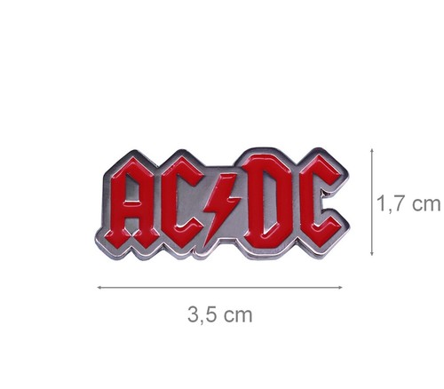 AC/DC Pin's Metall Emailliert Logo Band Musik Hard Rock Angus Badge AC DC - Bild 2 von 4