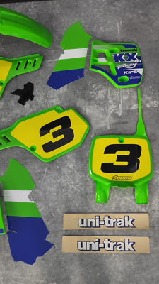 Plastics + Graphics Kawasaki KX500 1989-2004 Custom race number | eBay