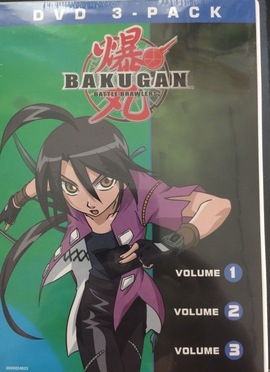 Bakugan Volumes 1, 2, & 3 (DVD, 2010, 3-Disc Set) New