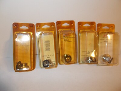 5(LOT) ACE 44354  5/8'' x 18 THREADS CHROME FAUCET ADAPTER 268A MALE