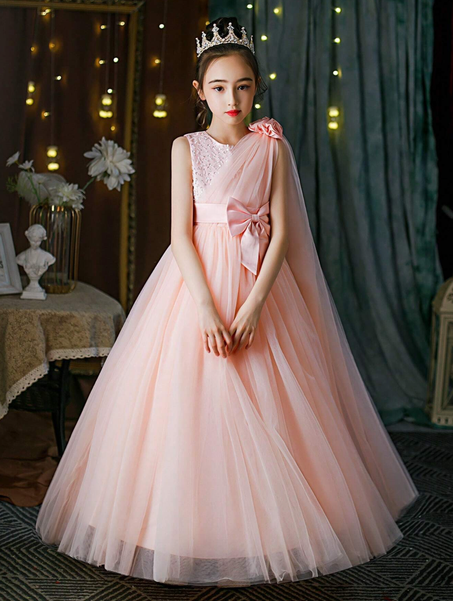 Vestidos Largos Para Niñas de Fiesta de Encaje Vestidos de Princesa Bodas  Formal