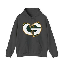 Wu Tang Clan GREEN BAY football Unisex Heavy Hooded Sweatshirt PACKERS Hoodie