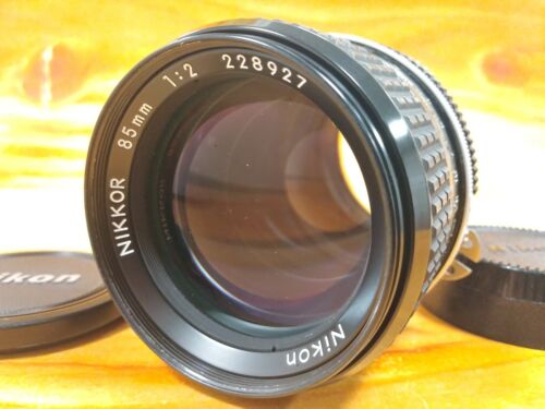 [Near MINT] Nikon Ai NIKKOR 85mm F/2 Telephoto Portrait MF Lens from JAPAN - Picture 1 of 12