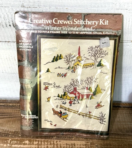 New Creative Moments Winter Wonderland Crewel Stitchery Kit #8623