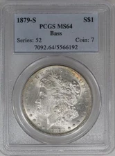 1879 S Morgan Dollar PCGS MS 64