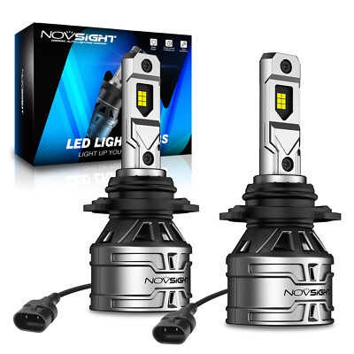 NOVSIGHT 9005 HB3 Combo LED Headlight Bulbs High Low Beam Conversion Kits 6500K