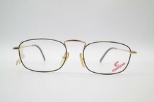 Vintage Carrera 5777 91 Black Gold Oval Glasses Eyeglass Frame NOS