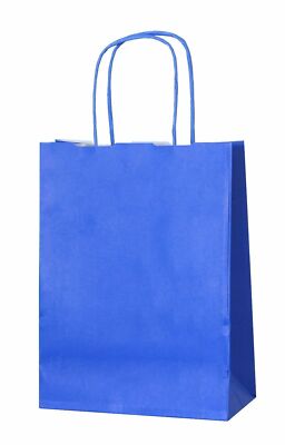 1 Baby Blue Party Bags Paper Bags With Handles Paper Gift Bag Paper Bag Carrier Bags Paper Bag Sweet Loot Celebrations Birthday Christmas Halloween Reinforced Twisted Handle (Baby Blue - 1 Bag - View #8