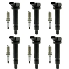 Set of 6 Ignition Coil Pack and Spark Plugs For Toyota Tacoma 4Runner 4.0L UF495