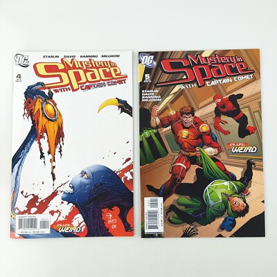 Mystery In Space With Captain Comet #4 #5 Jim Starlin Lot VF/NM (2007 DC Comics)