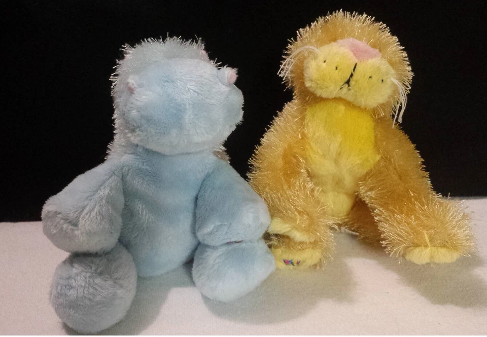 Lot/ 2 WebKinz Plush Toy Stuffed Animals - No Codes - Blue Hippo + Lioness - Image 2 of 4