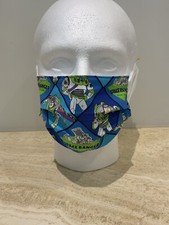 Toy Story Buzz Lightyear Face Mask Adjustable Ear Cords+Nose wire
