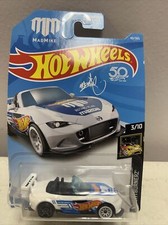 HOT WHEELS 15 MAZDA MX-5 MIATA MAD MIKE JDM 3/10 40/365 Nightburnerz White MX5