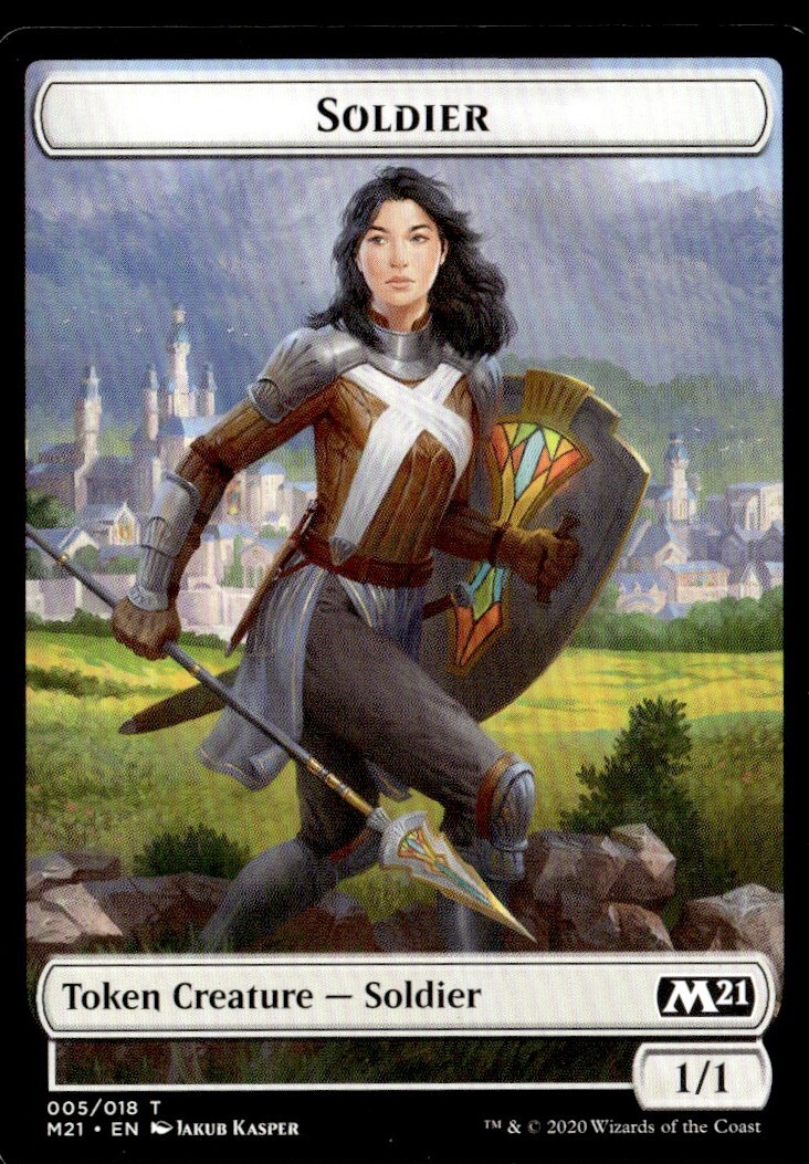 2020 Core Set 2021 MTG Common Soldier Token #5
