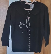 BANNED Apparel Katze Jakobsmuschelkragen Dame...