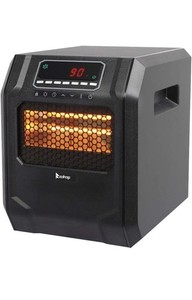 ZOKOP 1500W Remote Control Portable Electric 4 Quartz Infrared Fan Space Heater