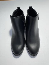 New Arizona Jean Co Women's 8.5 M Ankle Booties Boots Black Side Zip NWB 50% Off