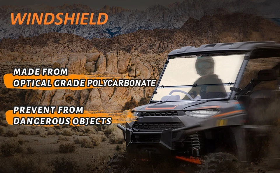 Full 2 Tilt Windshield For John Deere Gator RSX 860M 860E 860i 850i Sport Trail Foto 2 de 4