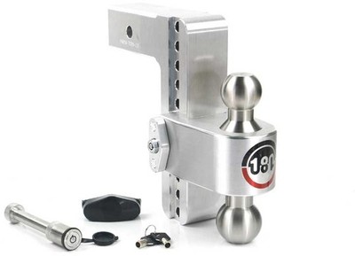 Weigh Safe LTB8-2.5-KA Turnover Ball 8'' Drop Hitch 2.5'' Shank Keyed Alike w/WS05