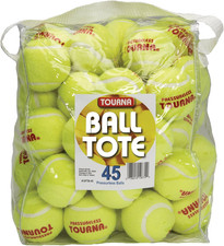 Pressureless Tennis Balls with Vinyl Tote 45 Pack of Balls 