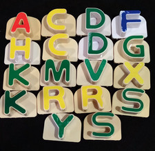 Leap Frog Fridge Phonics Magnetic Capital Letters Lot of 18 Replacement Pieces