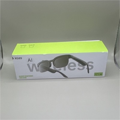 XG89 AI Wireless Smart Glasses, Bluetooth Connectivity, Black