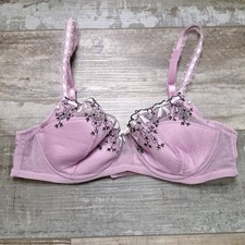 Victoria's Secret 36B 90s Purple Bow Lace By Victoria Underwire